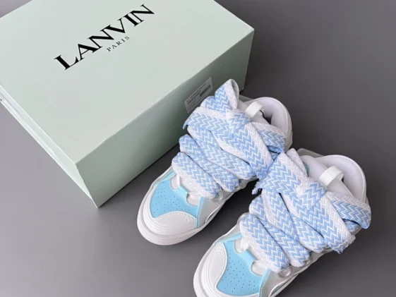 Lanvin Curb Sneaker White Light Blue Reps