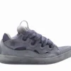 Lanvin Curb Sneakers Speckled Effect Light Grey Reps