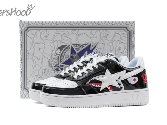 Bapesta Low M1 Shark Face Black Reps