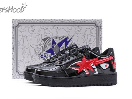 Bapesta Low M2 Shark Face Black Reps