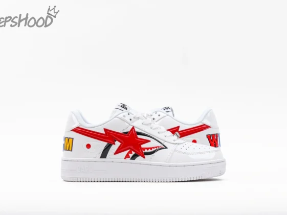 Bapesta Low M2 Shark Face White Reps