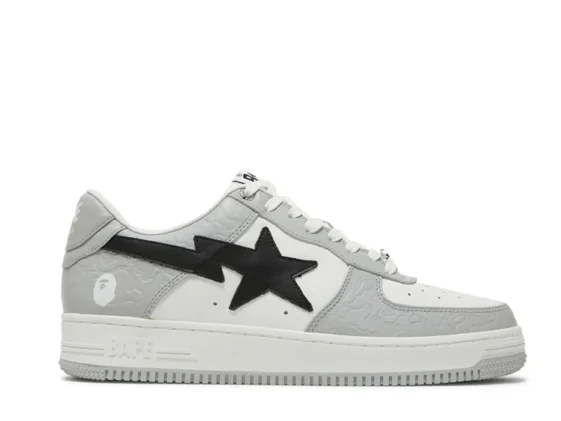 Bapesta Low M2 White Grey Reps