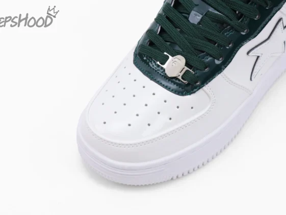 Bapesta White Green Reps