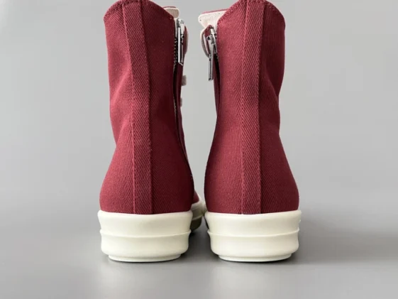 Rick Owens Drkshdw Burgundy Twill High Reps