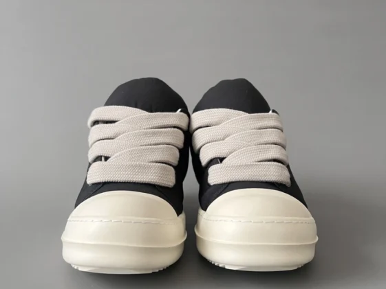 Rick Owens Drkshdw Fogachine Cotton Megalace Low Black Milk Reps