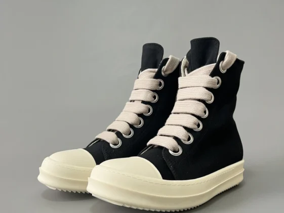 Rick Owens Drkshdw Fogachine Cotton Denim Megalace Black Milk Reps