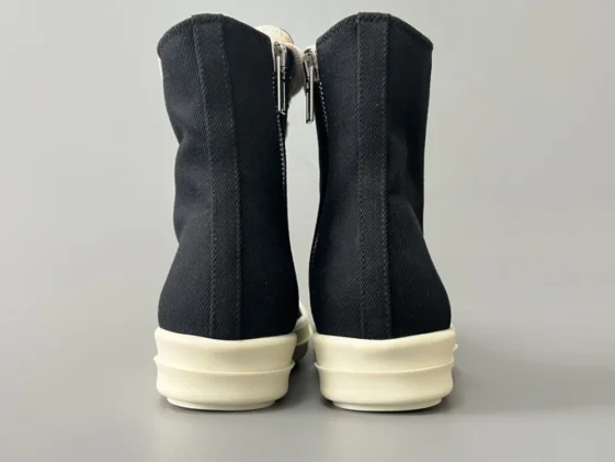 Rick Owens Drkshdw Fogachine Cotton Denim Megalace Black Milk Reps