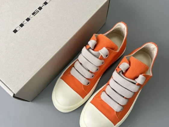 Rick Owens Fogachine Cotton Denim Megalace Orange Milk Reps