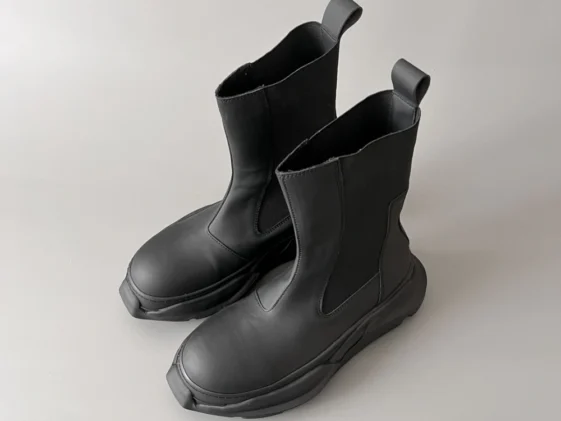 Rick Owens Drkshdw Strobe Beatle Abstract Boots Black Reps