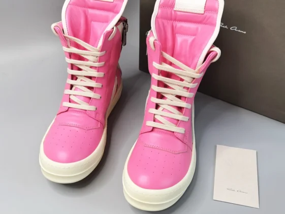 Rick Owens EDFU Runaway Geobasket Hot Pink Milk Reps