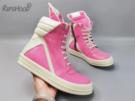 Rick Owens EDFU Runaway Geobasket Hot Pink Milk Reps