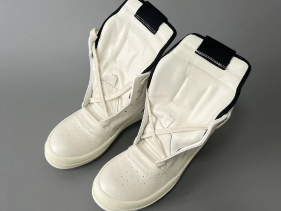 Rick Owens FW17 Glitter Geobasket Milk White Reps