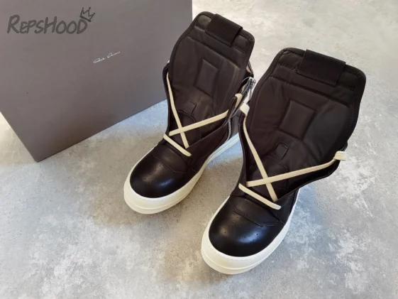 Rick Owens FW17 Geobasket Black Reps