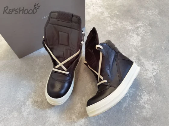 Rick Owens FW17 Geobasket Black Reps