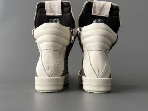 Rick Owens Geobasket White Gray Reps