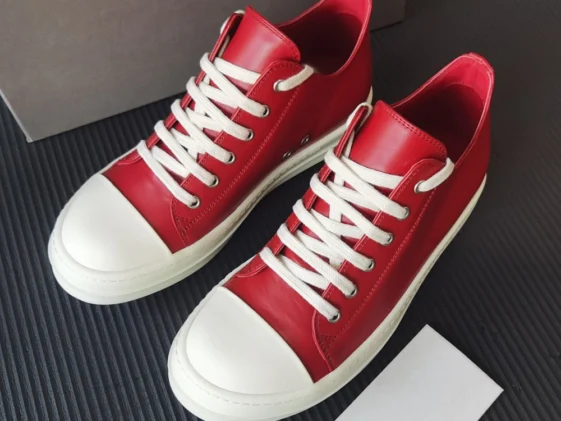 Rick Owens Lido Low Cardinal Red Reps