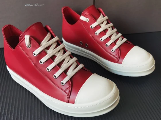 Rick Owens Lido Low Cardinal Red Reps