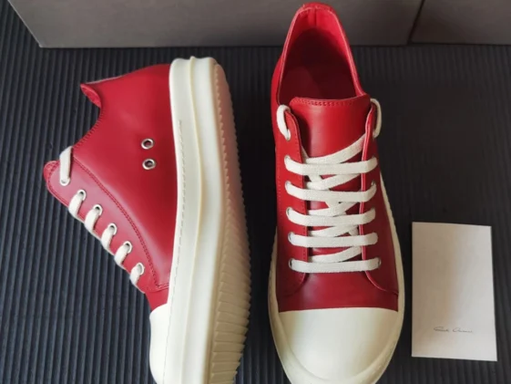 Rick Owens Lido Low Cardinal Red Reps