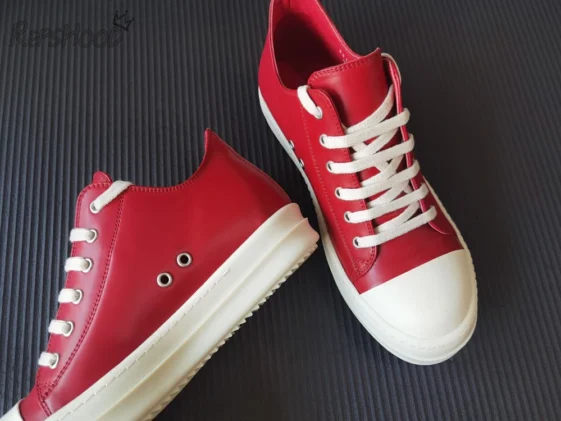 Rick Owens Lido Low Cardinal Red Reps