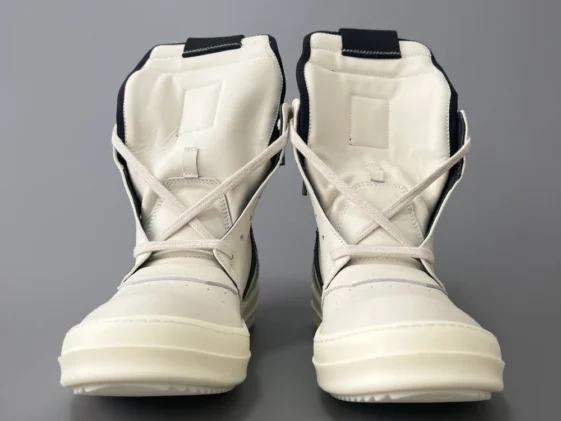 Rick Owens Luxor Geobasket Milk Black Reps