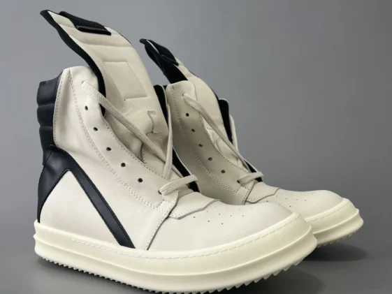 Rick Owens Luxor Geobasket Milk Black Reps