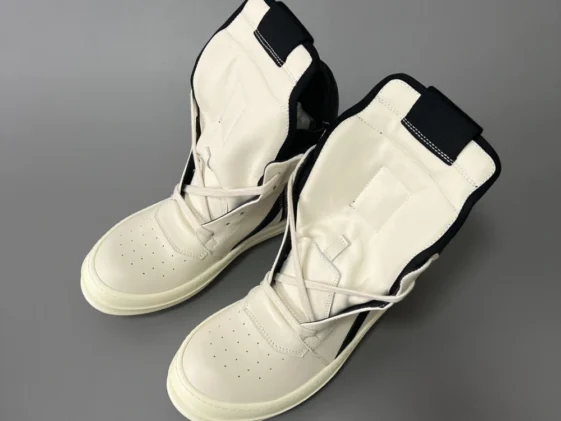 Rick Owens Luxor Geobasket Milk Black Reps