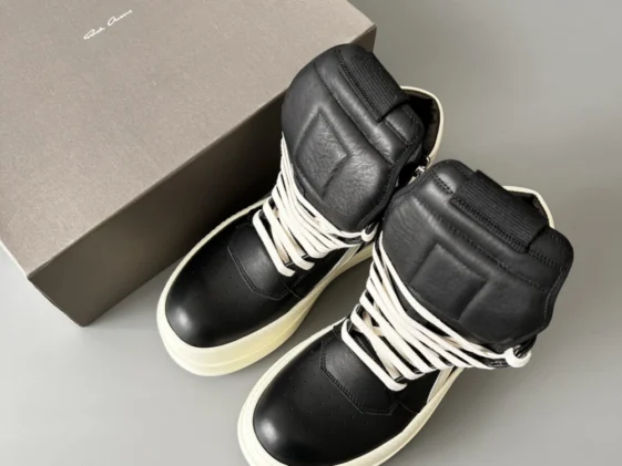 Rick Owens Mega Bumper Geobasket Black Milk Reps