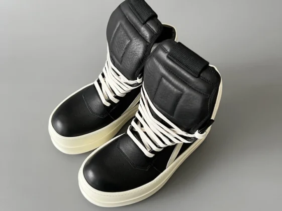 Rick Owens Mega Bumper Geobasket Black Milk Reps