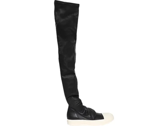 Rick Owens Porterville Knee High Stocking Black Milk Reps