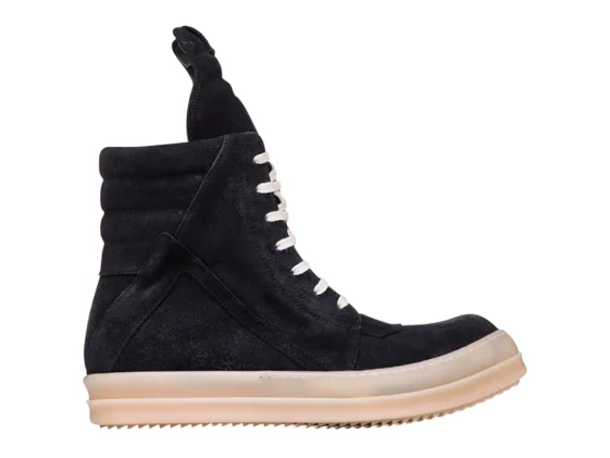 Rick Owens SS18 Dirt Geobasket Faded Black Leather Reps