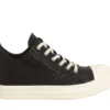 Rick Owens Strobe Leather Low Black Milk Reps