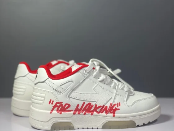 Off White Out Of Office For Walking White Red Reps