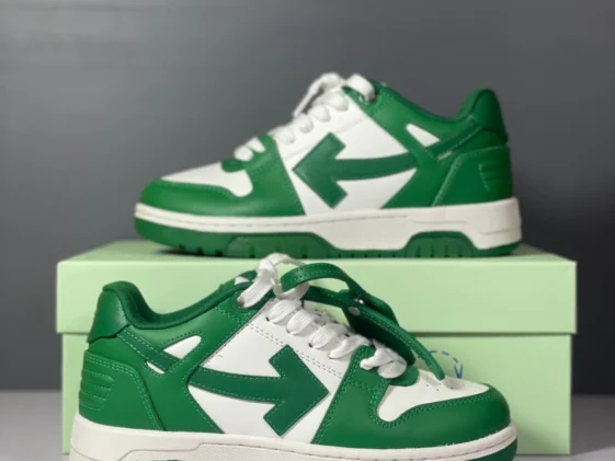 Off White Out Of Office White Green Reps