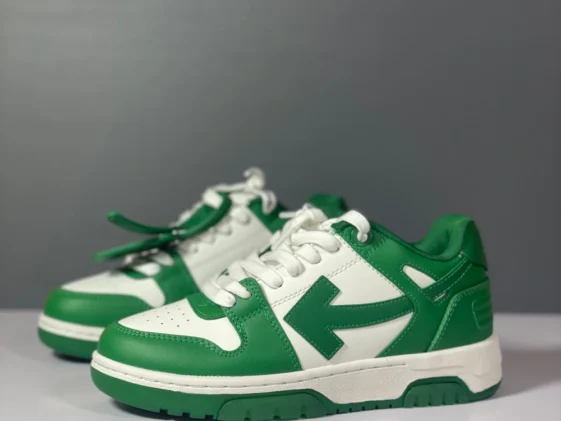 Off White Out Of Office White Green Reps