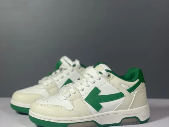 Off White Out Of Office White Green Reps