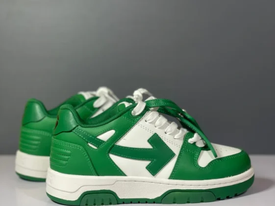 Off White Out Of Office White Green Reps