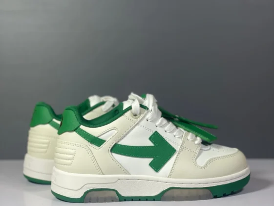 Off White Out Of Office White Green Reps