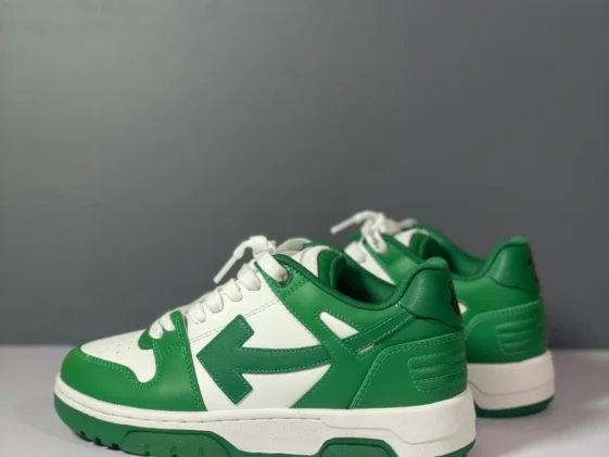 Off White Out Of Office White Green Reps