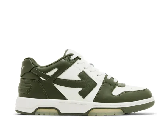 Off White Out Of Office Military Green White Reps