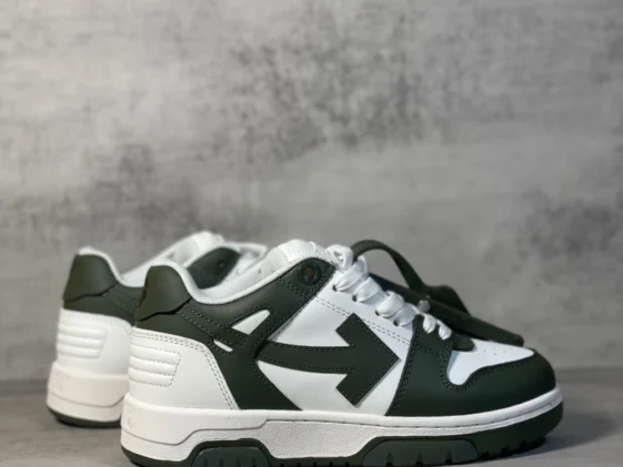 Off White Out Of Office Military Green White Reps