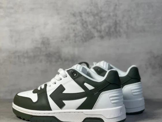 Off White Out Of Office Military Green White Reps