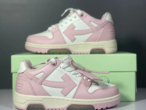 Off White Out Of Office Pink White Reps