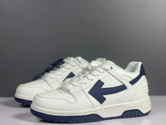 Off White Out Of Office White Navy Blue Reps