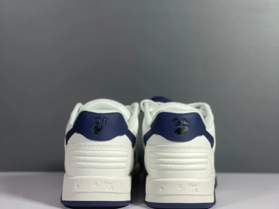 Off White Out Of Office White Navy Blue Reps