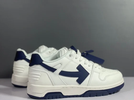 Off White Out Of Office White Navy Blue Reps